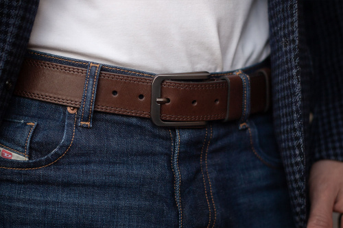 Ремень джинсовый, 40 мм., нат. кожа быка, DРМ-КД-40-00127 фото фото 6